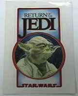 An Old Return of the Jedi logo with Yoda