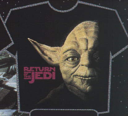 Return of the Jedi 1995 box cover t-shirt