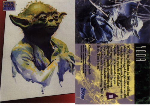 Star Wars Galaxy Card 10 'Yoda'