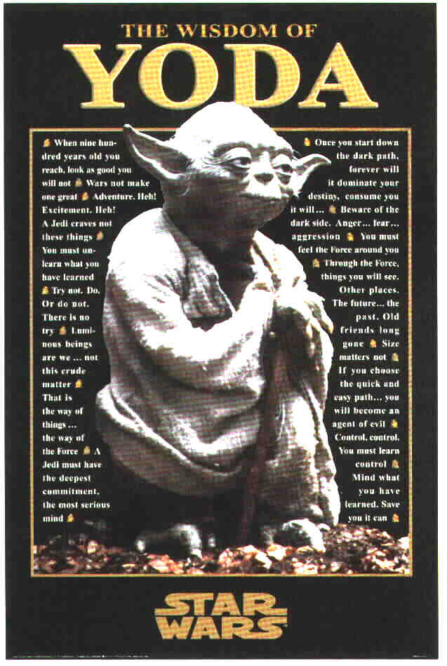 'The Wisdom of Yoda' poster