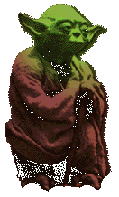 Oddly colored Yoda