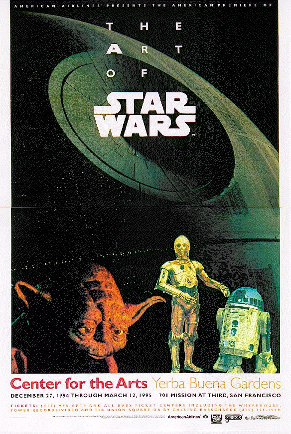 A poster advertising the Art of Star Wars
