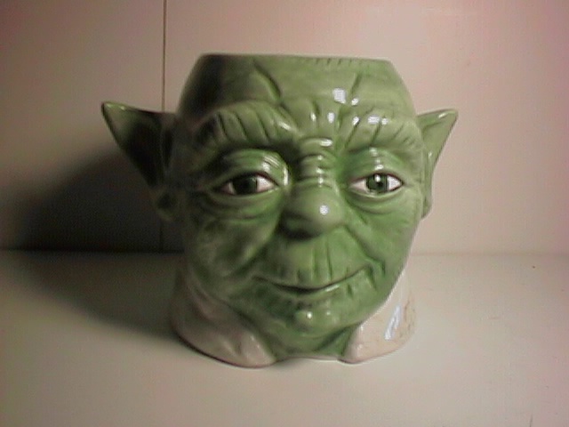 Yoda head mug