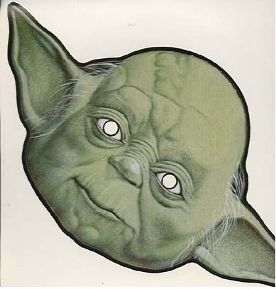 Yoda mask from the Star Wars Book of Masks