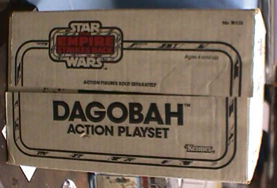The bottom of the Dagobah Action playset box