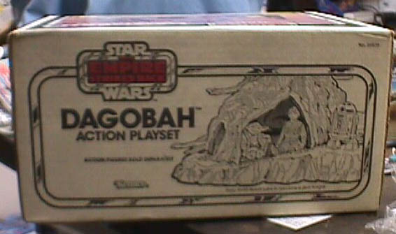 The side of the Dagobah Action playset box