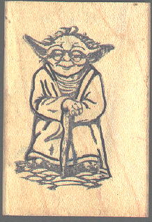 A Yoda stamper by Funny Business