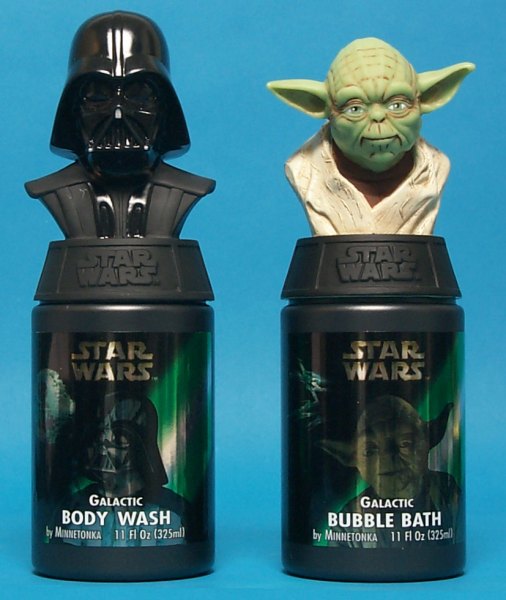 1999 Yoda bubble bath and Darth Vader body wash