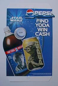 Find Yoda: Win Cash sign with old Yoda pictured