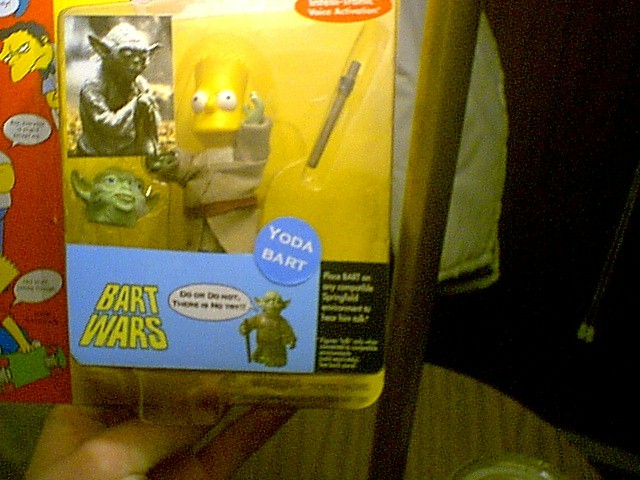 Bart Simpson / Yoda custom figure in package