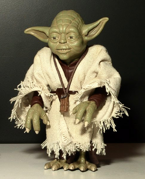 Front of a 12' scale Yoda figure