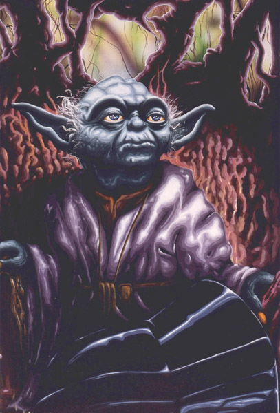 Yoda Forseeing His Failure illustration by Kevin Jakubowski