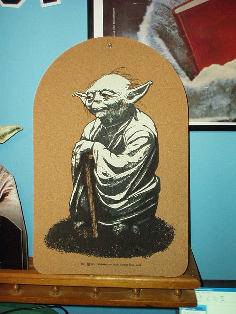 Vintage Yoda corkboard
