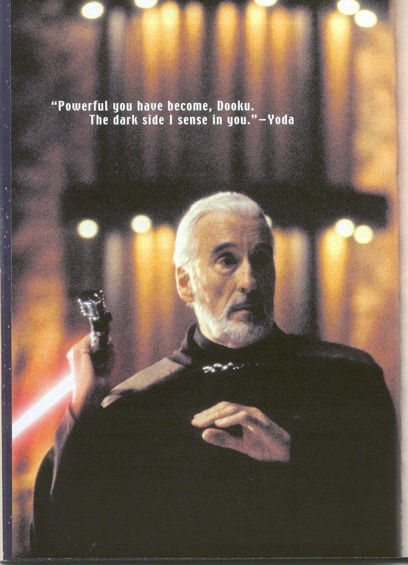 Count Dooku image with a Yoda quote