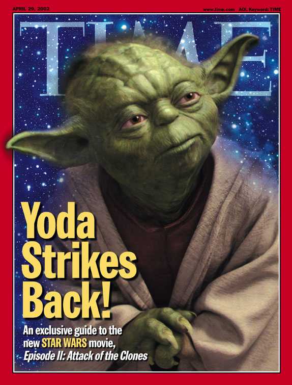 Yoda on the cover of Time - Yoda Strikes Back
