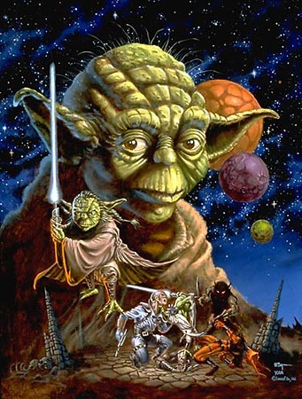 Patrick McEvoy artwork with Yoda