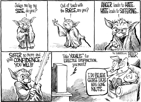 Beeler Yoda cartoon