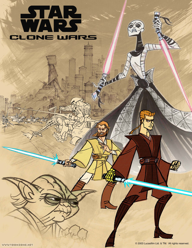 Clone Wars cartoon poster