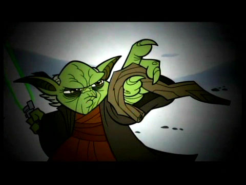 Yoda from Clone Wars cartoon