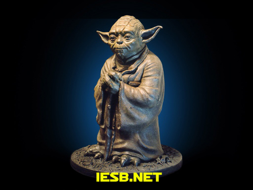 Bronze Yoda statue