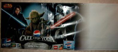 Giant Call Upon Yoda Pepsi promotional banner