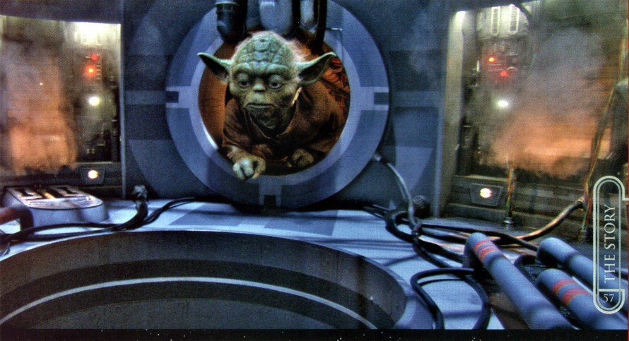 Yoda escaping from the Senate scan from a magazine