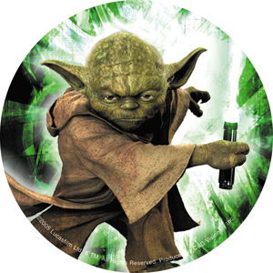 C&D Visionary Inc - Yoda with lightsaber sticker