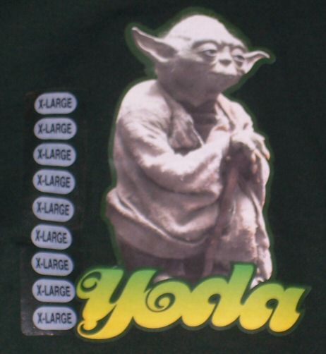 Retro-style Yoda shirt - logo