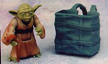 A picture of the new Yoda toy out of the package