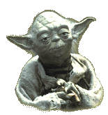 Waist up picture of Yoda