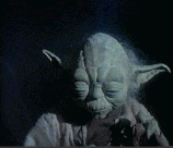 Yoda's head while he is lifting Luke's X-Wing