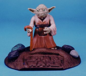 The new Yoda toy on a base