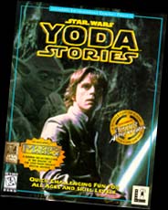 A picture of the box for Lucas Art's Yoda Stories