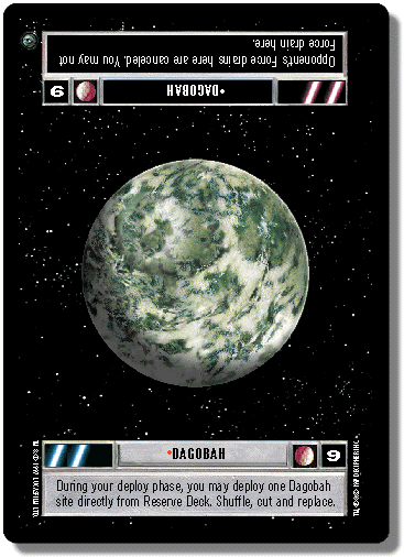 Star Wars CCG card:  'Dagobah'