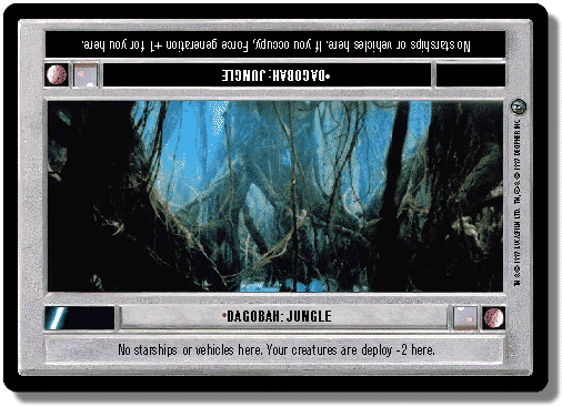 Star Wars CCG card:  'Dagobah:  Jungle'