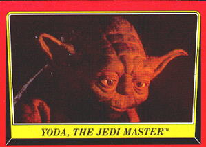 'Yoda The Jedi Master' card