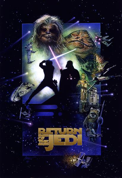 1997 Return of the Jedi movie poster