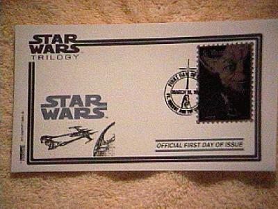 Yoda first day of issue stamp envelope