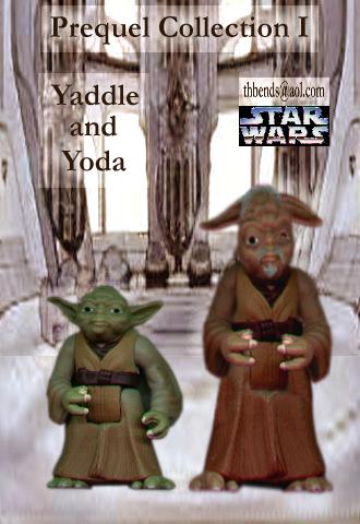 Yoda and Yaddle fake prequel toys