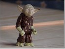 Old Yoda toy out of the package, with no accessories