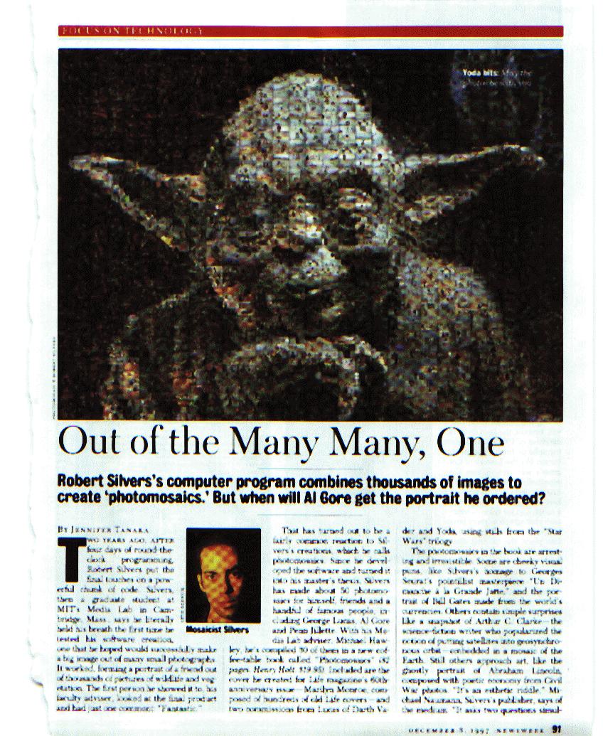 An article on the Yoda photomosaic