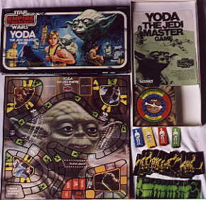 Yoda the Jedi Master board game opened (shows different parts than #331)