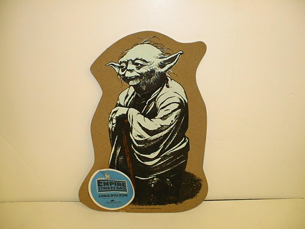 Yoda non-Glow in the dark corkboard