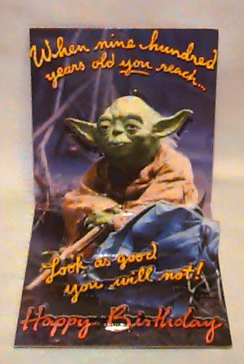 Yoda greeting card