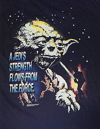 A Jedi's strength flows from the Force t-shirt design
