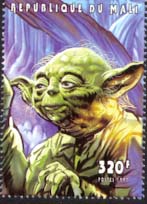 Yoda stamp from the Republic of Mali