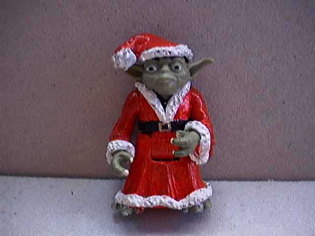 Custom Santa Yoda (Yoda Claus) toy