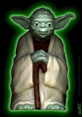 Glowing Yoda
