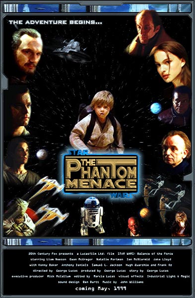 Fake Phantom Menace poster (by Darth Sidious)