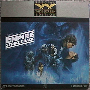 Widescreen laser disc box of Empire Strikes Back